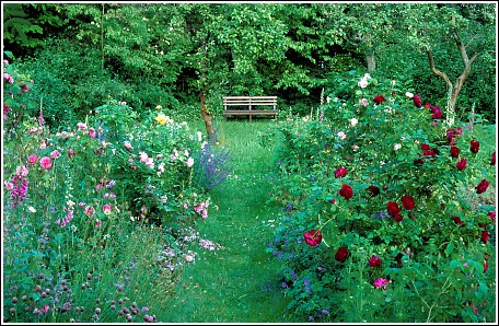 Restaurierter Garten